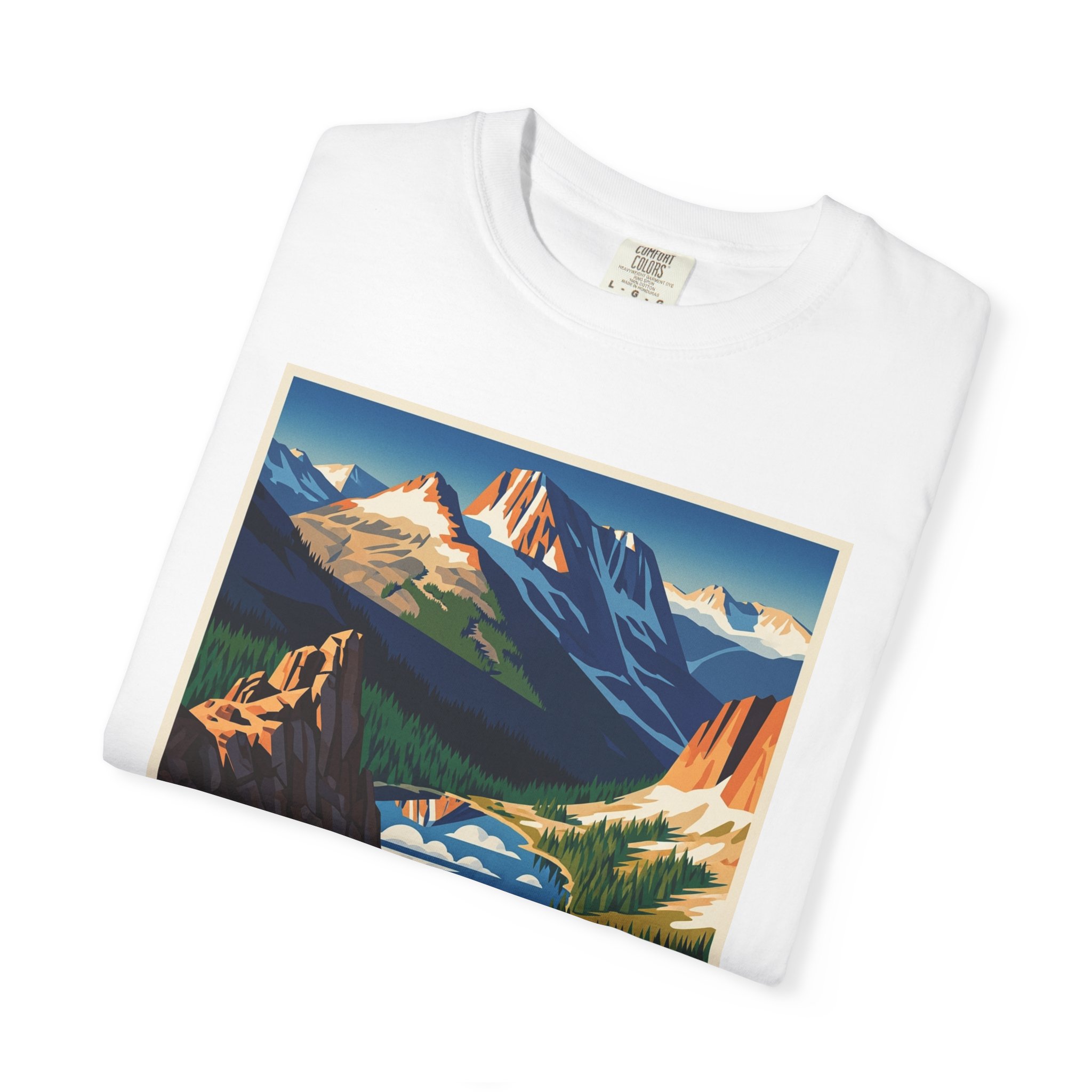 Bighorn National Forest WPA Style Unisex T-shirt - Image 3