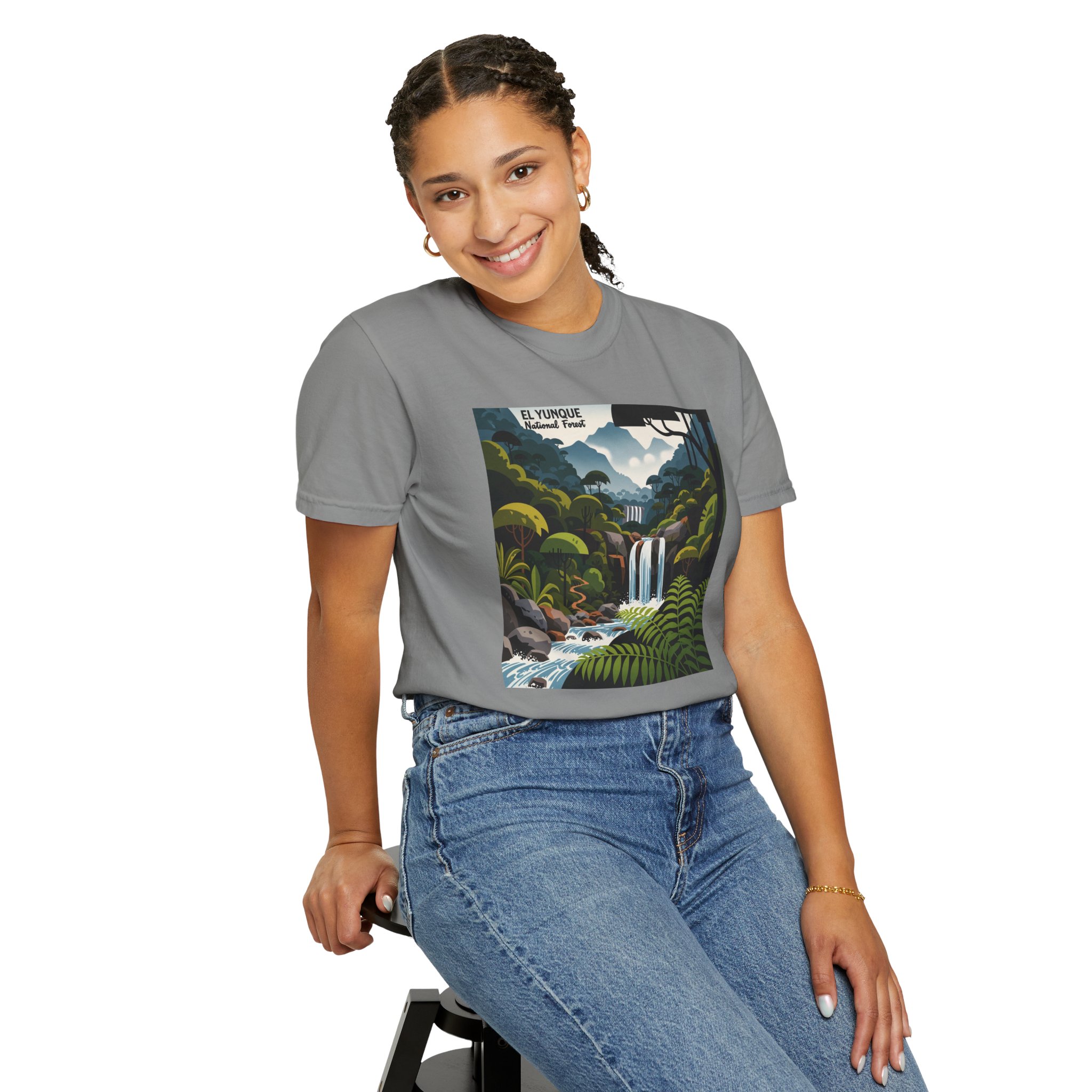 El Yunque National Forest WPA Style Unisex T-shirt - Image 11