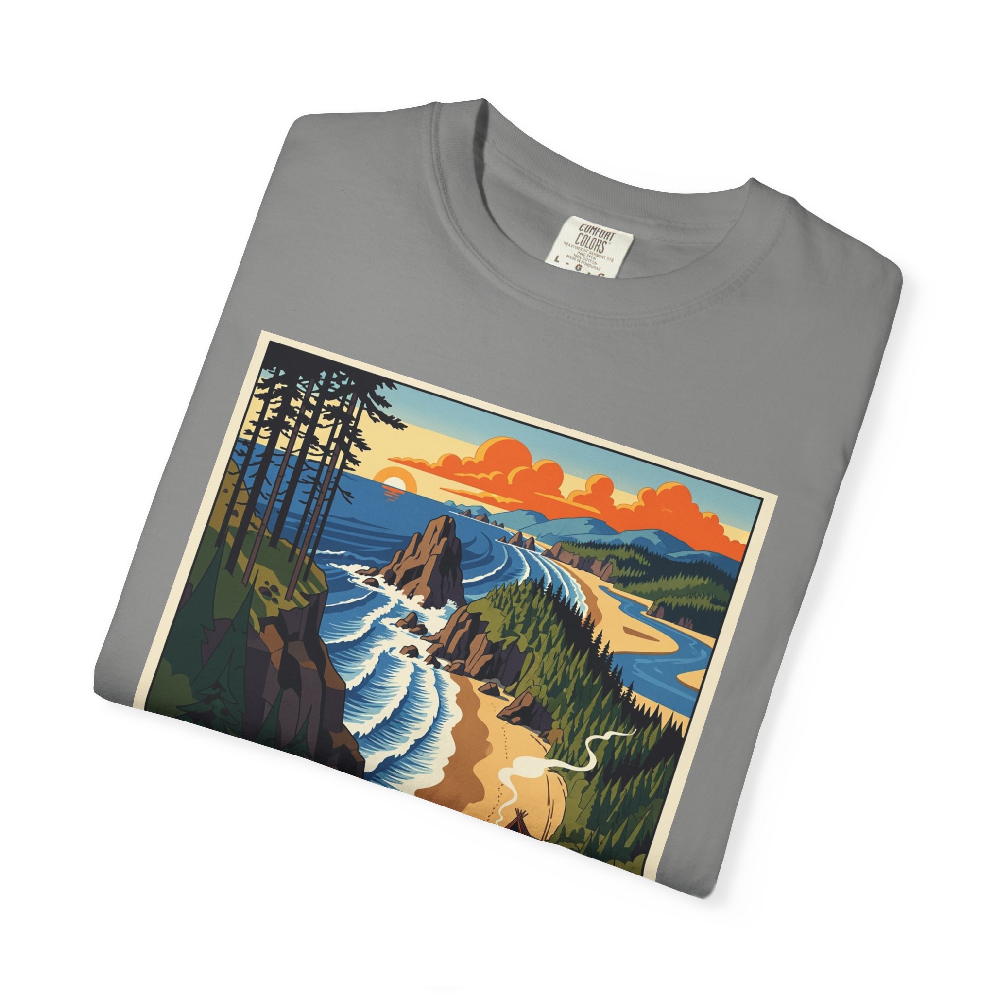 Lewis and Clark National Historical Park WPA Style Unisex T-shirt - Image 9
