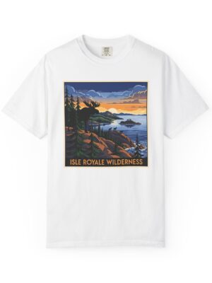 Isle Royale Wilderness WPA Style Unisex T-shirt