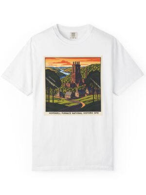 Hopewell Furnace National Historic Site WPA Style Unisex T-shirt