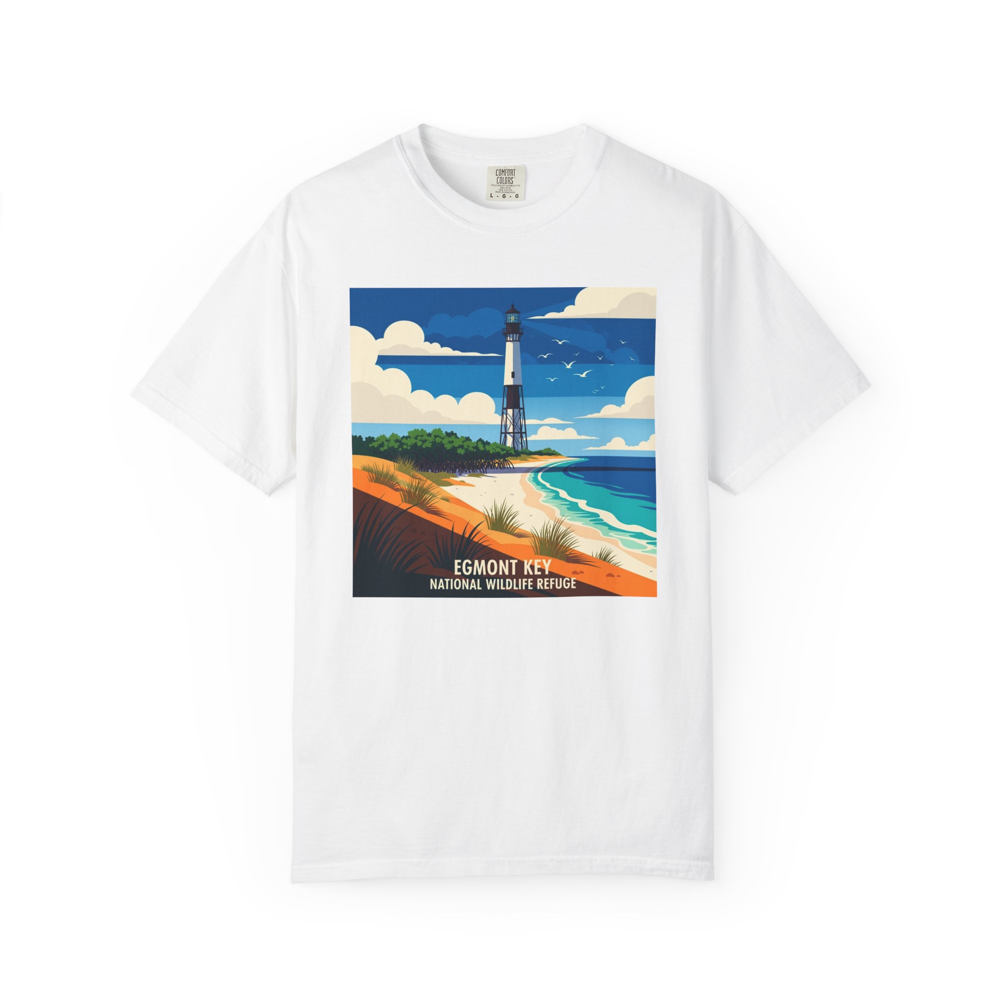 Egmont Key National Wildlife Refuge WPA Style Unisex T-shirt