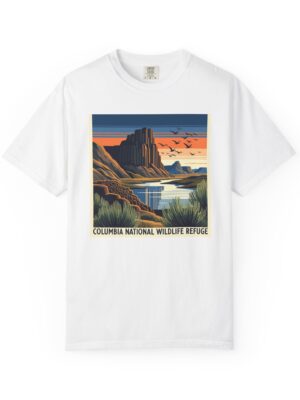Columbia National Wildlife Refuge WPA Style Unisex T-shirt