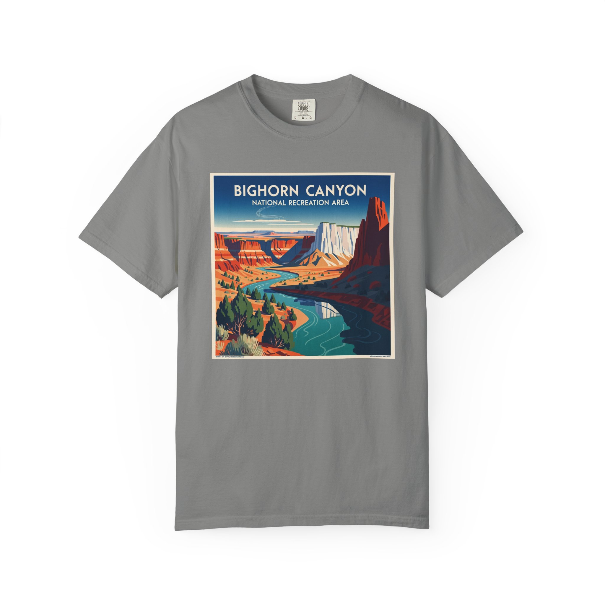 Bighorn Canyon National Recreation Area WPA Style Unisex T-shirt - Image 7