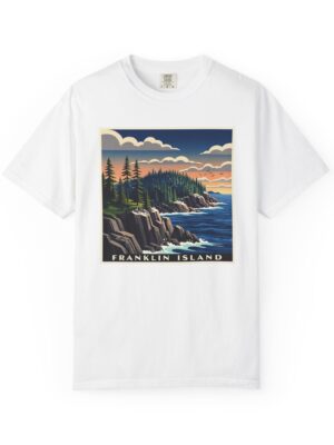 Franklin Island National Wildlife Refuge WPA Style Unisex T-shirt