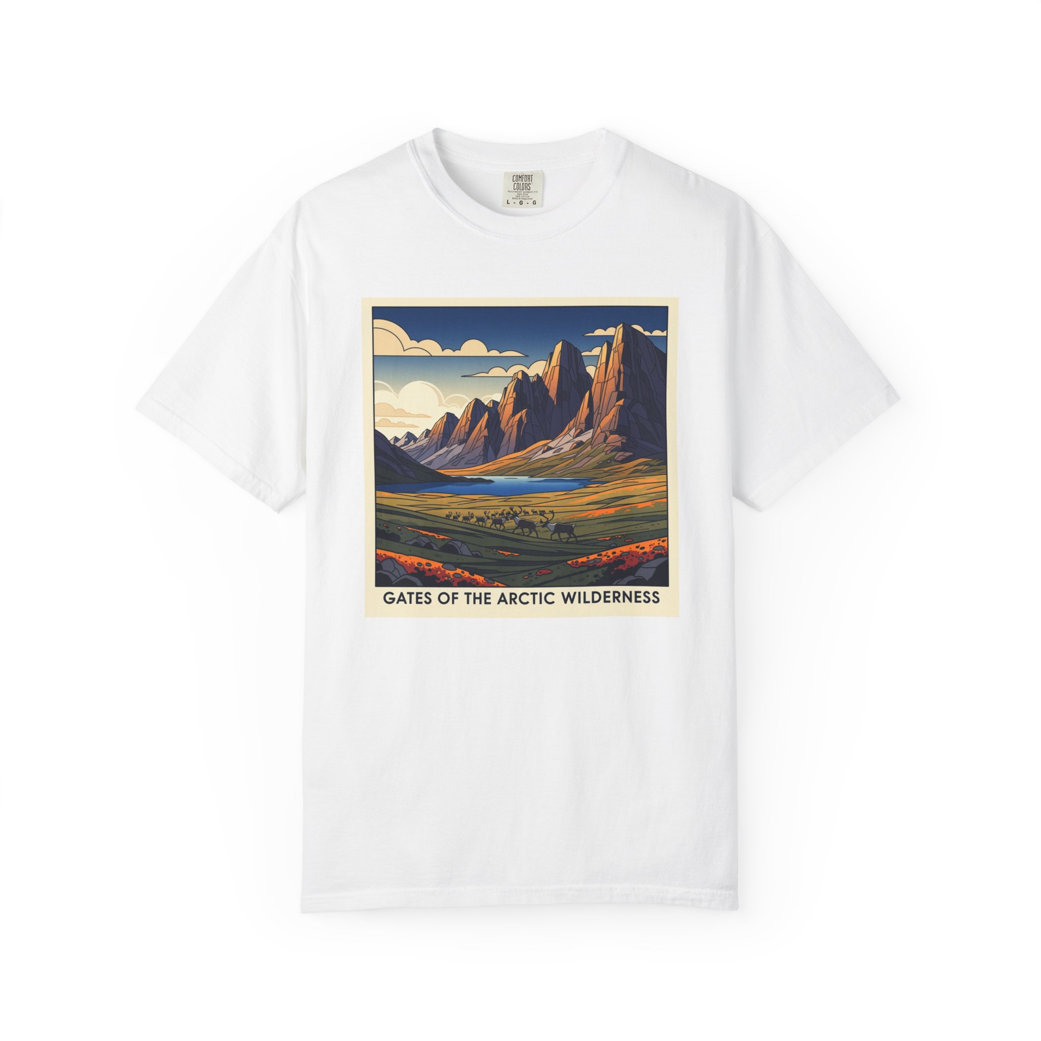 Gates of the Arctic Wilderness WPA Style Unisex T-shirt