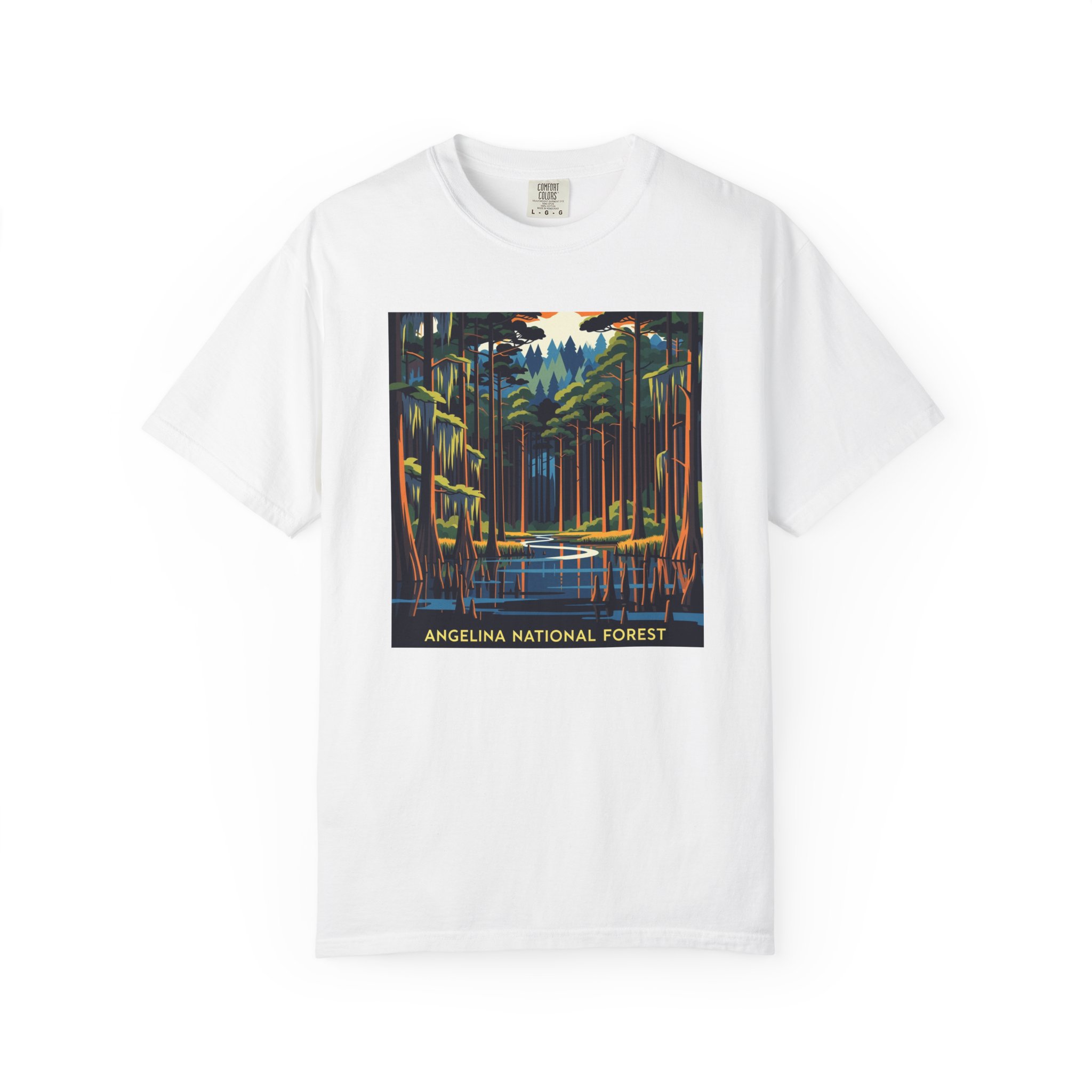 Angelina National Forest WPA Style Unisex T-shirt