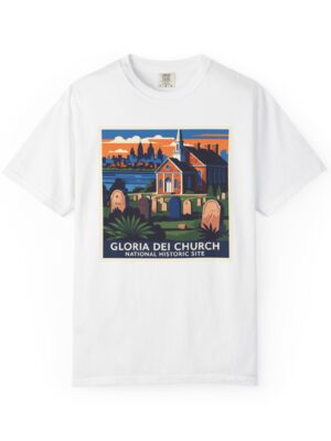 Gloria Dei Church National Historic Site WPA Style Unisex T-shirt