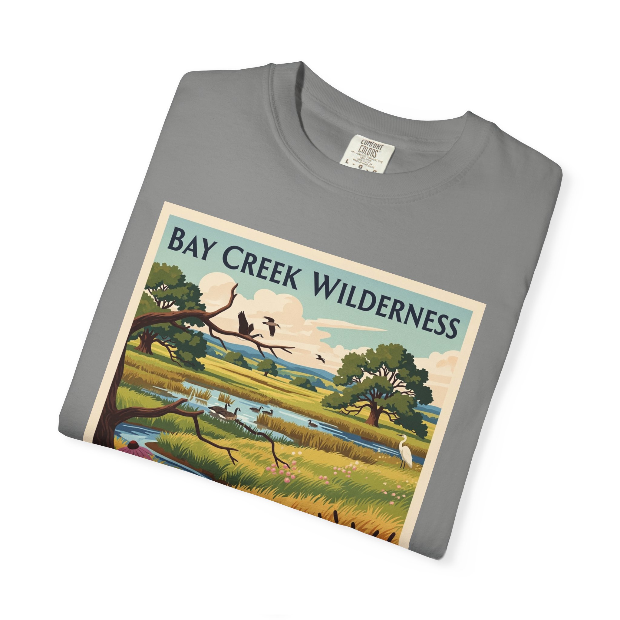 Bay Creek Wilderness WPA Style Unisex T-shirt - Image 9