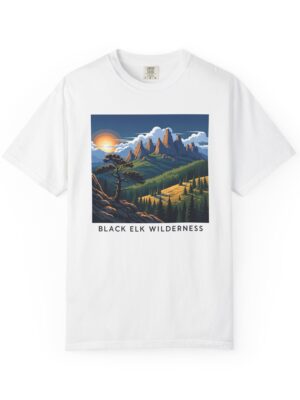 Black Elk Wilderness WPA Style Unisex T-shirt
