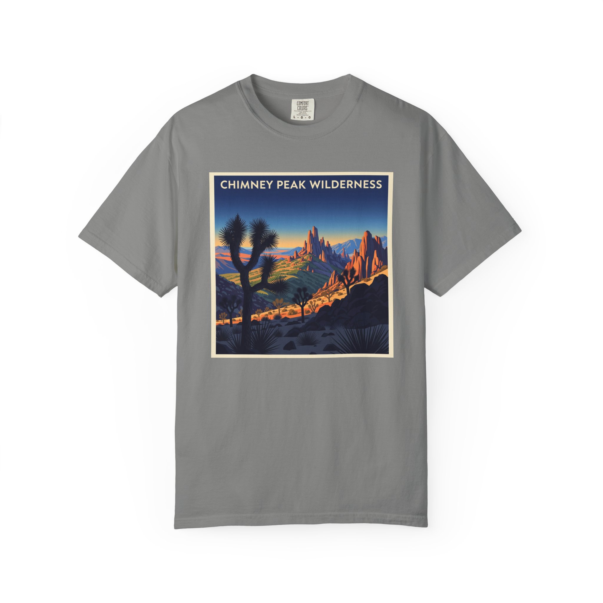 Chimney Peak Wilderness WPA Style Unisex T-shirt - Image 7