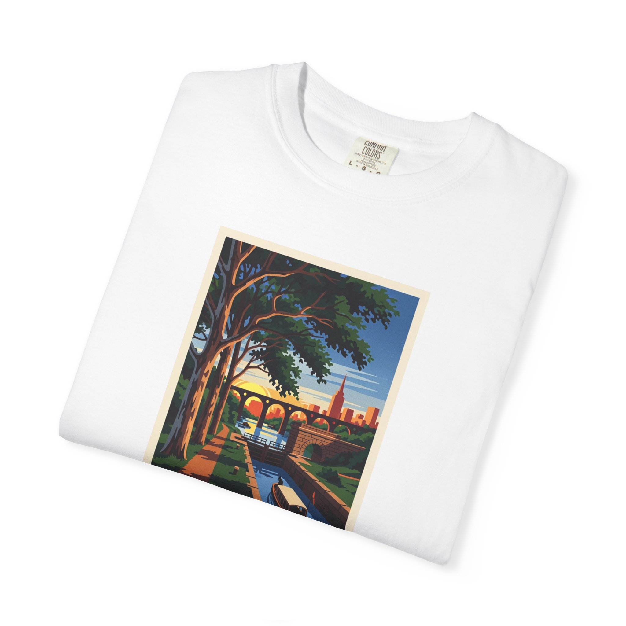 Chesapeake and Ohio Canal National Historical Park WPA Style Unisex T-shirt - Image 3