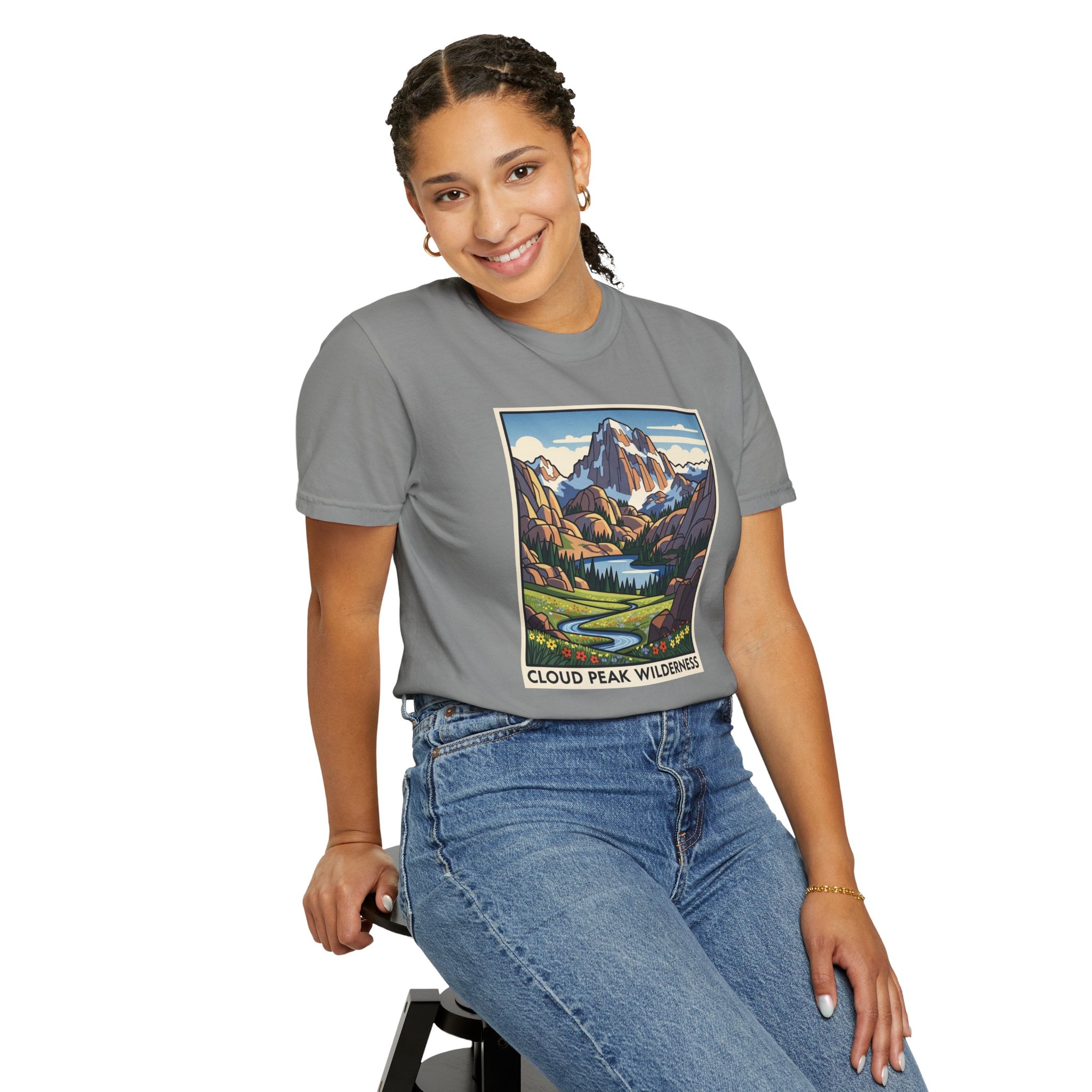 Cloud Peak Wilderness WPA Style Unisex T-shirt - Image 11