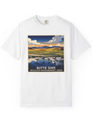 Butte Sink Wildlife Management Area WPA Style Unisex T-shirt
