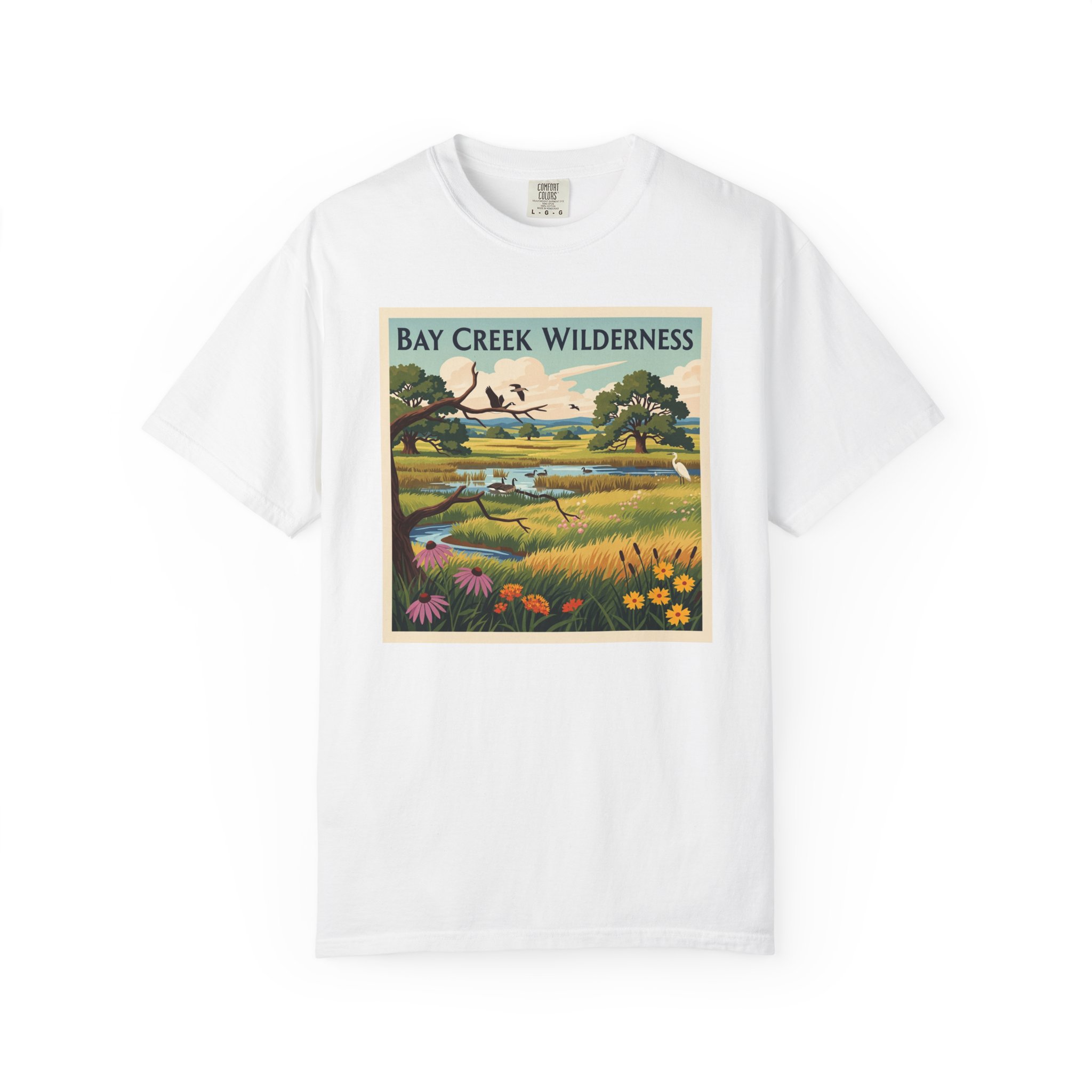 Bay Creek Wilderness WPA Style Unisex T-shirt