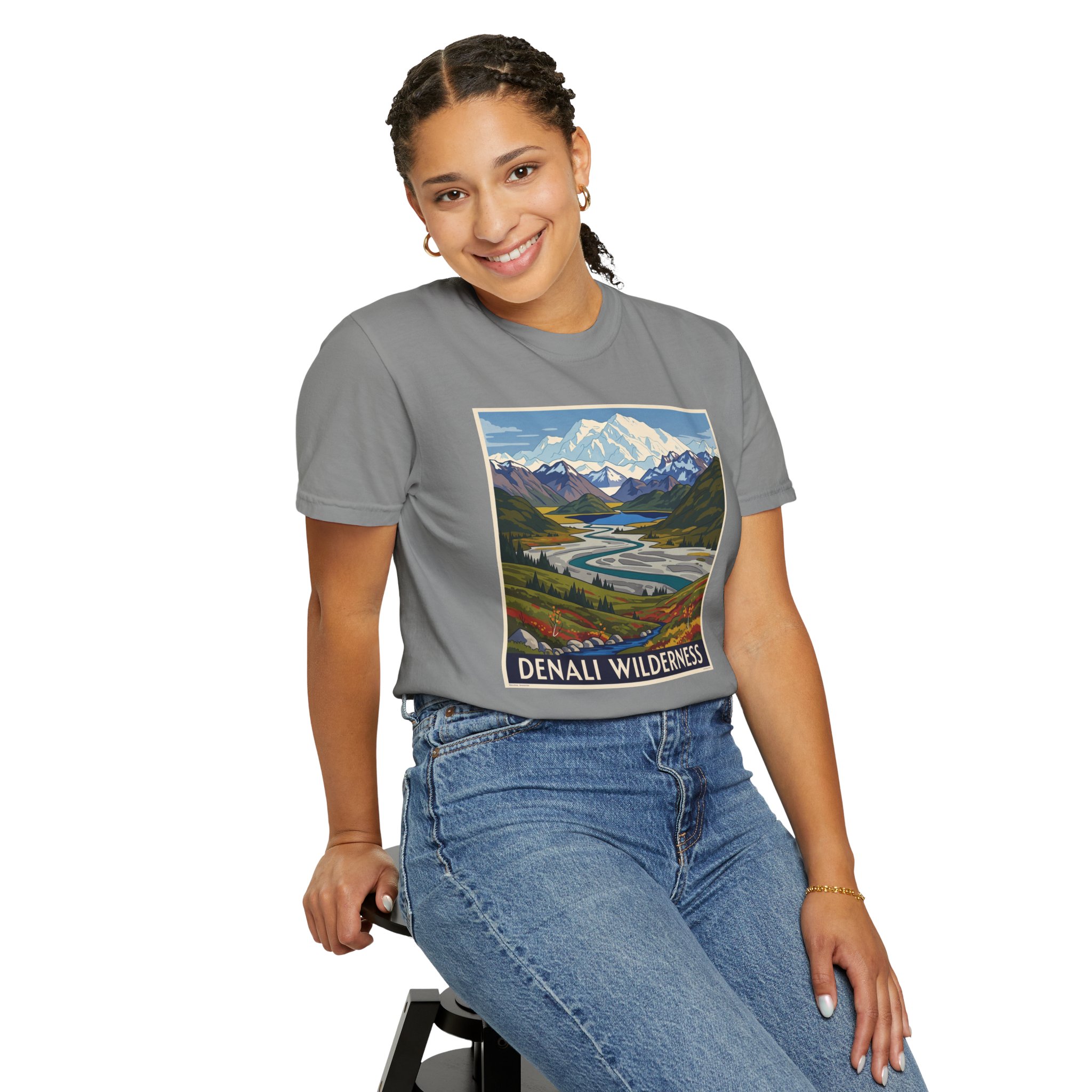 Denali Wilderness WPA Style Unisex T-shirt - Image 11