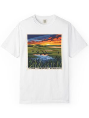 Cottonwood Lake National Wildlife Refuge WPA Style Unisex T-shirt