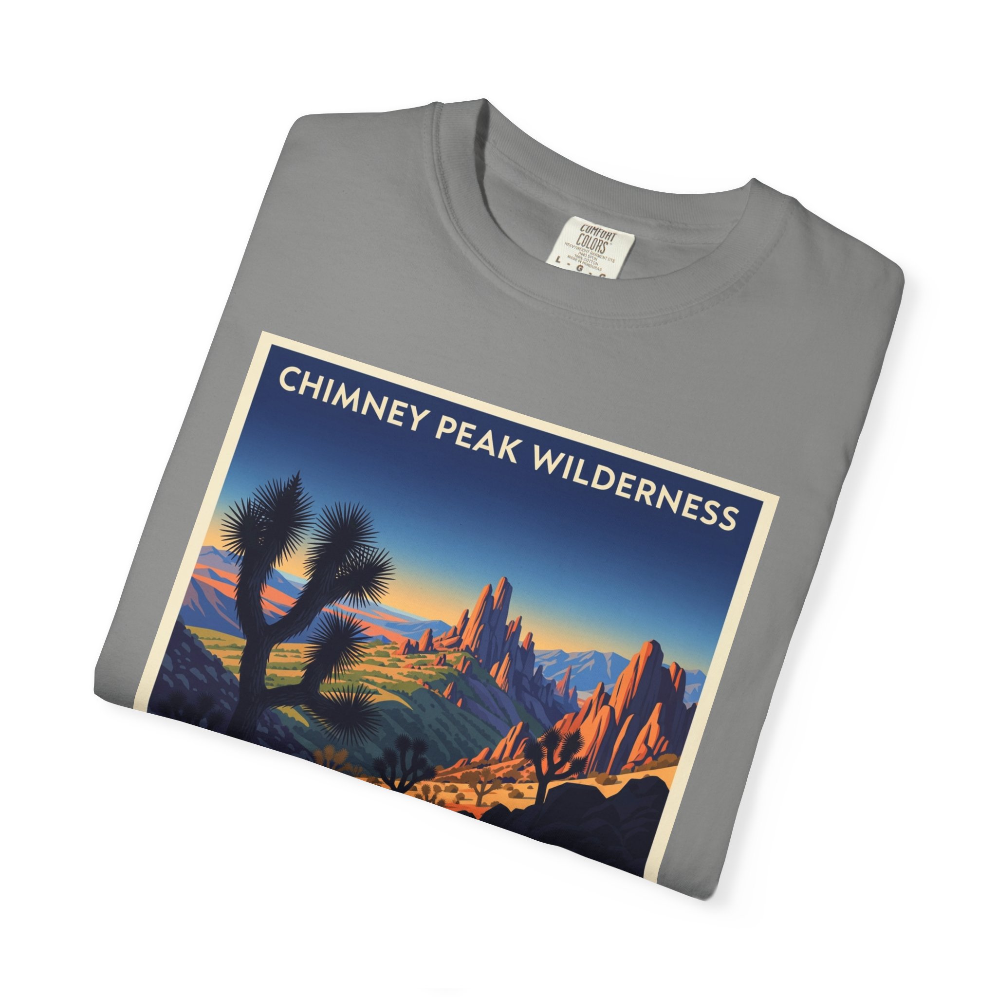Chimney Peak Wilderness WPA Style Unisex T-shirt - Image 9