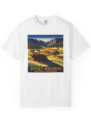 Effigy Mounds National Monument WPA Style Unisex T-shirt