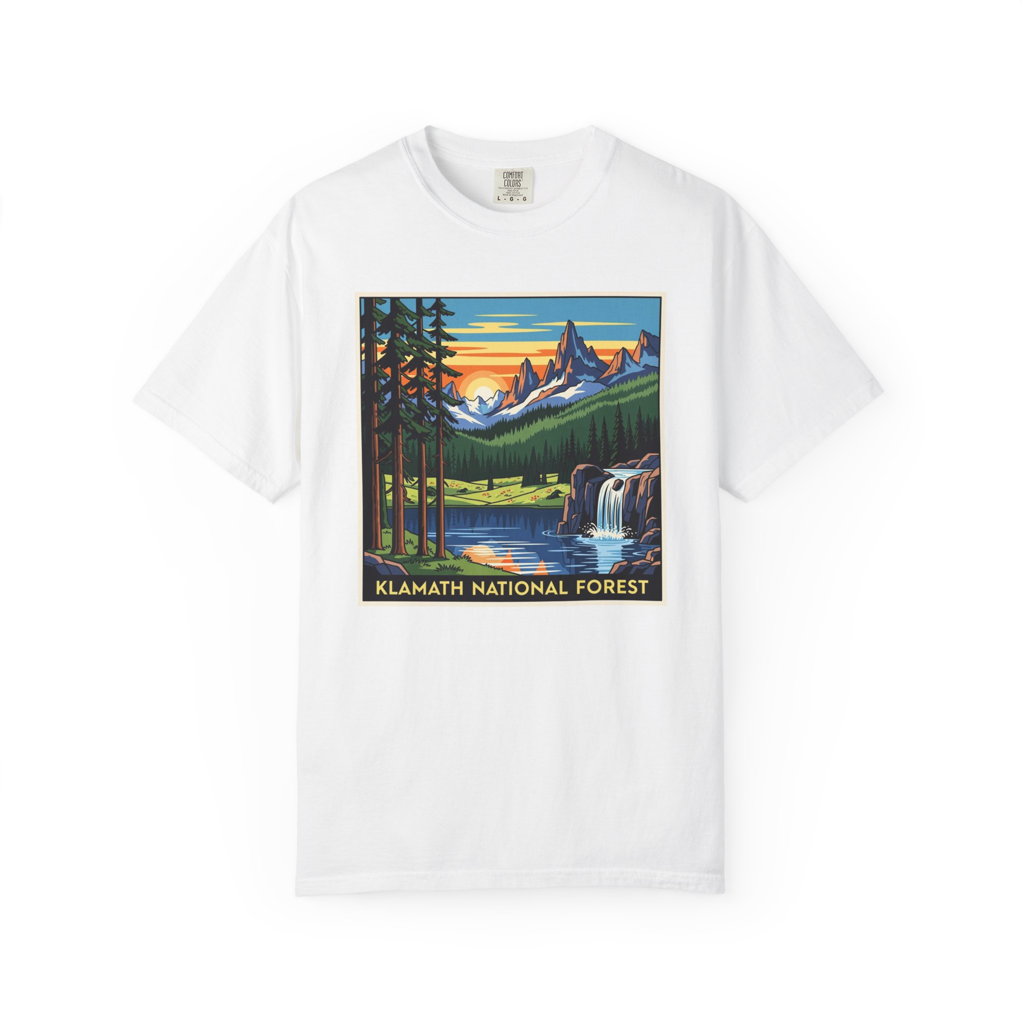 Klamath National Forest WPA Style Unisex T-shirt