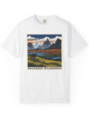 Becharof Wilderness WPA Style Unisex T-shirt
