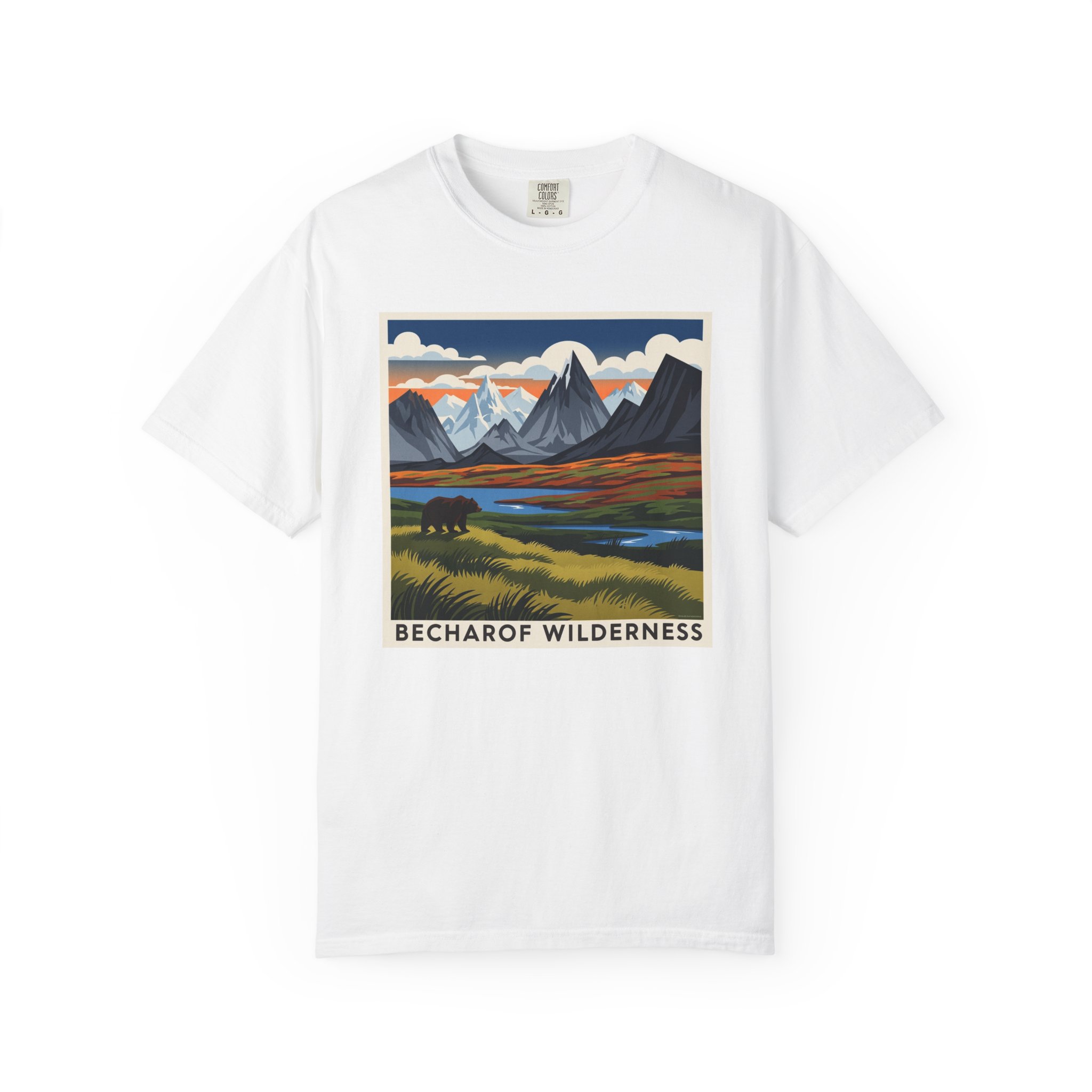 Becharof Wilderness WPA Style Unisex T-shirt