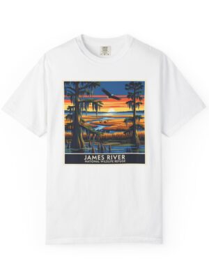 James River National Wildlife Refuge WPA Style Unisex T-shirt