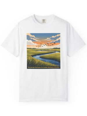 Delaware National Estuarine Research Reserve WPA Style Unisex T-shirt