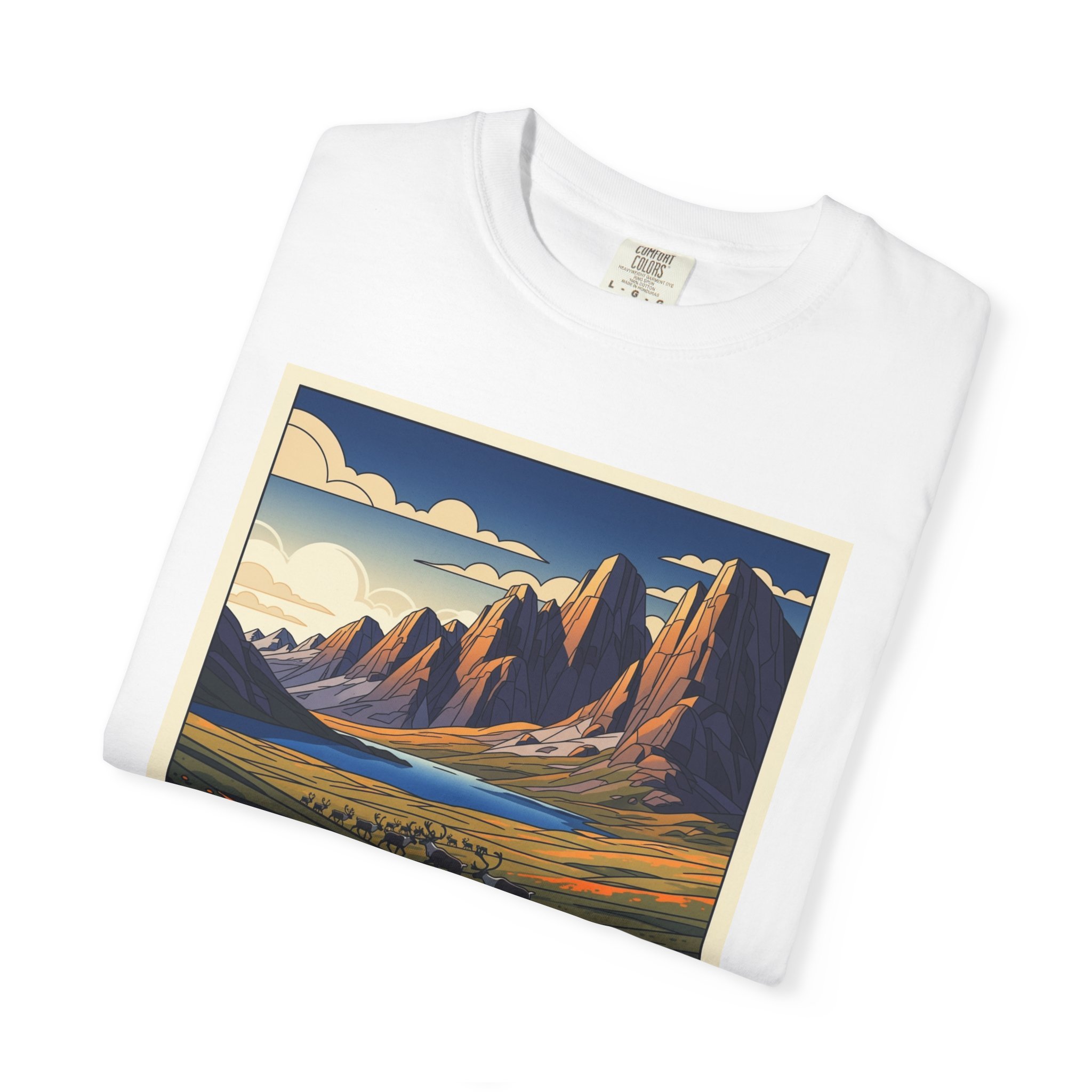 Gates of the Arctic Wilderness WPA Style Unisex T-shirt - Image 3