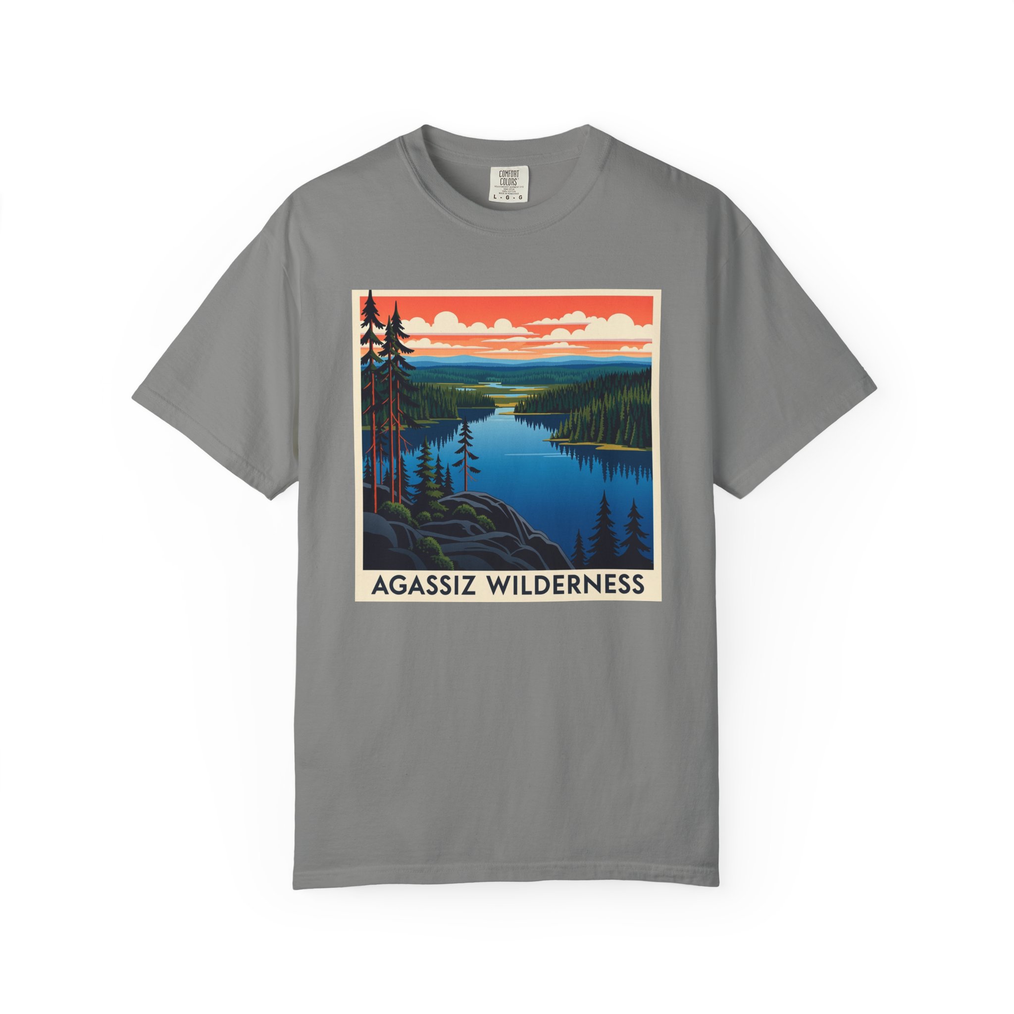 Agassiz Wilderness WPA Style Unisex T-shirt - Image 7