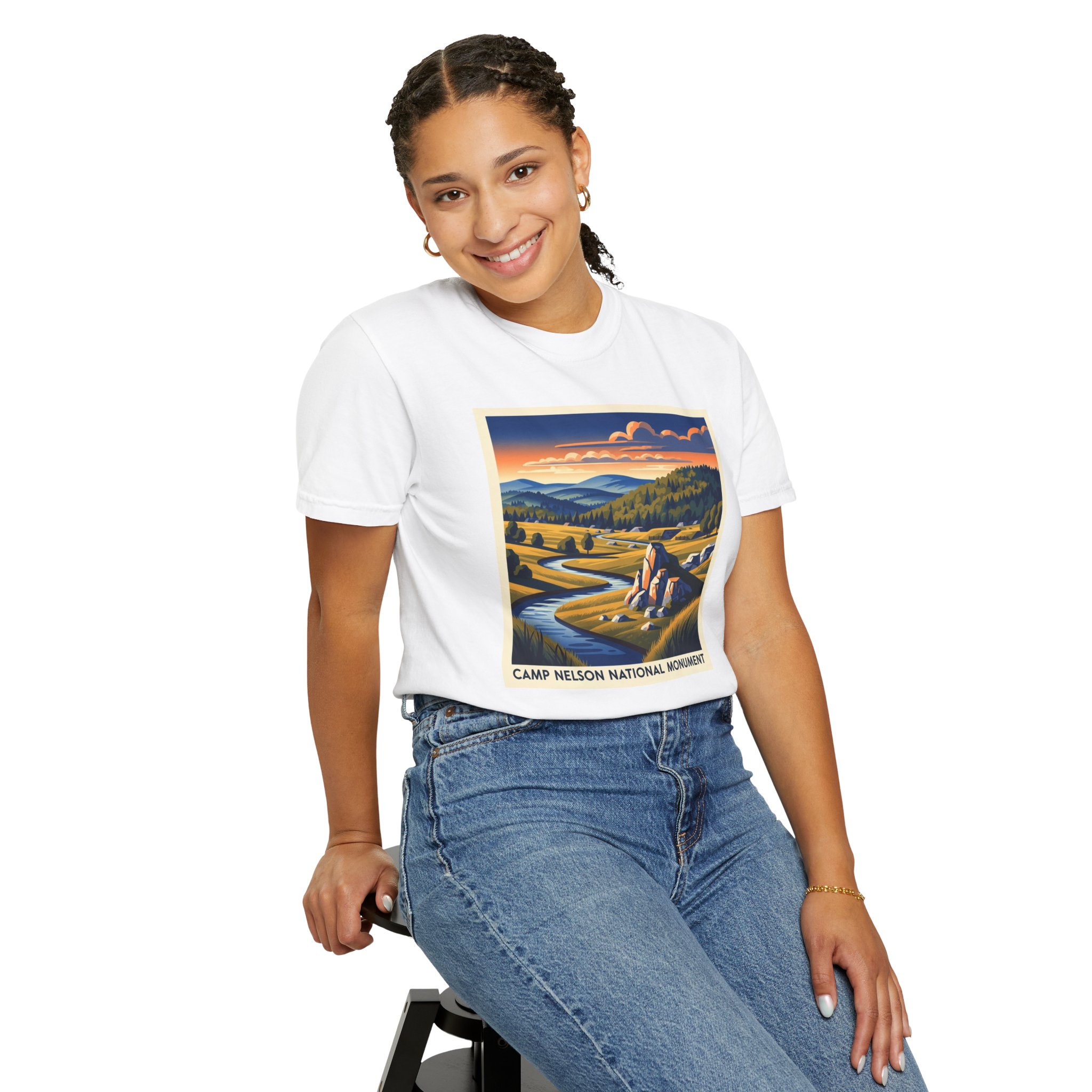 Camp Nelson National Monument WPA Style Unisex T-shirt - Image 5