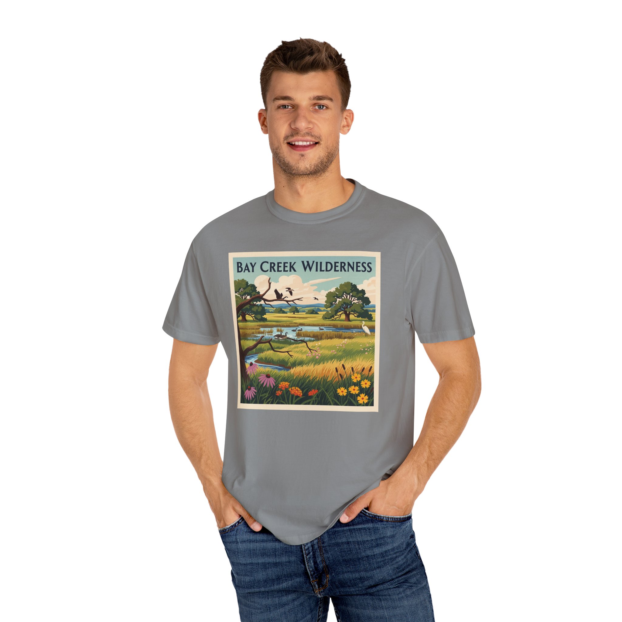 Bay Creek Wilderness WPA Style Unisex T-shirt - Image 10