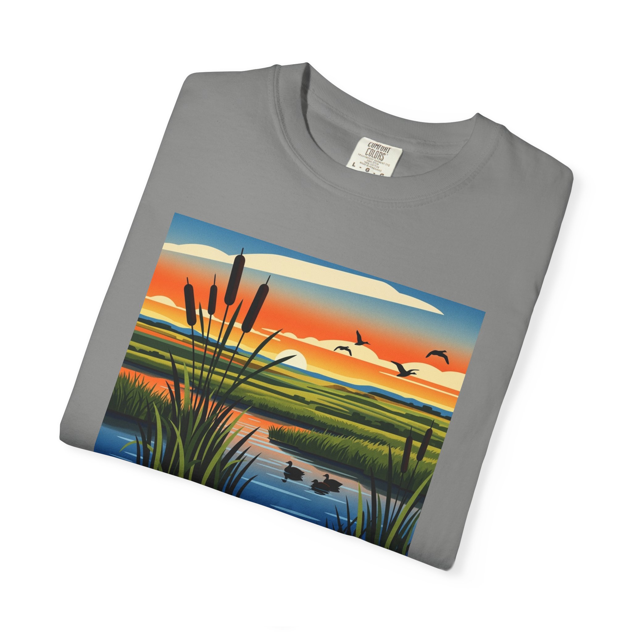 Appert Lake National Wildlife Refuge WPA Style Unisex T-shirt - Image 9