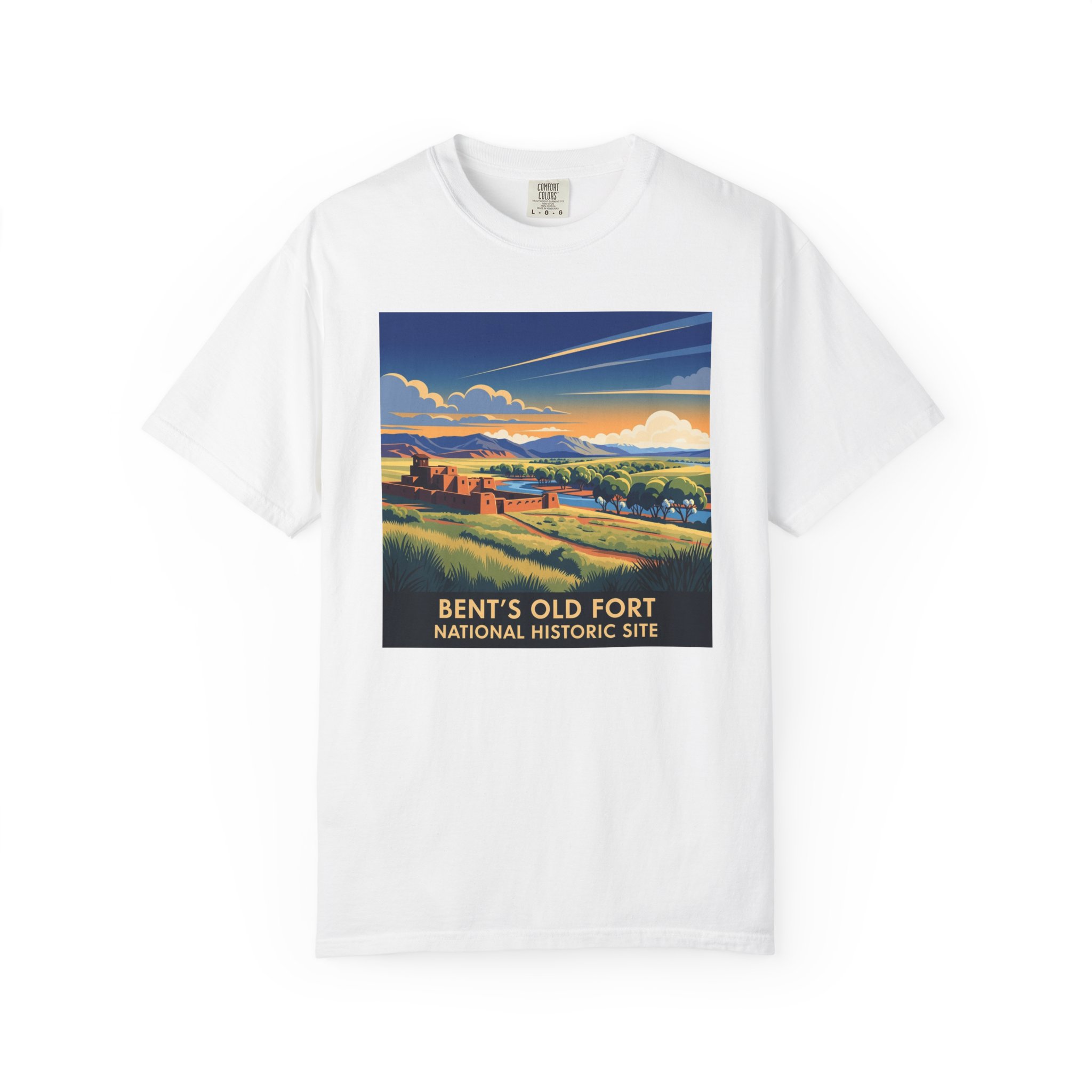 Bent's Old Fort National Historic Site WPA Style Unisex T-shirt