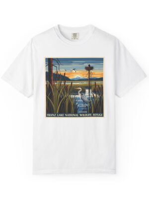 Franz Lake National Wildlife Refuge WPA Style Unisex T-shirt