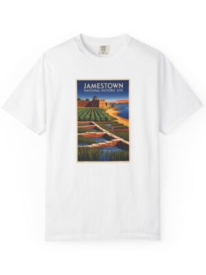 Jamestown National Historic Site WPA Style Unisex T-shirt