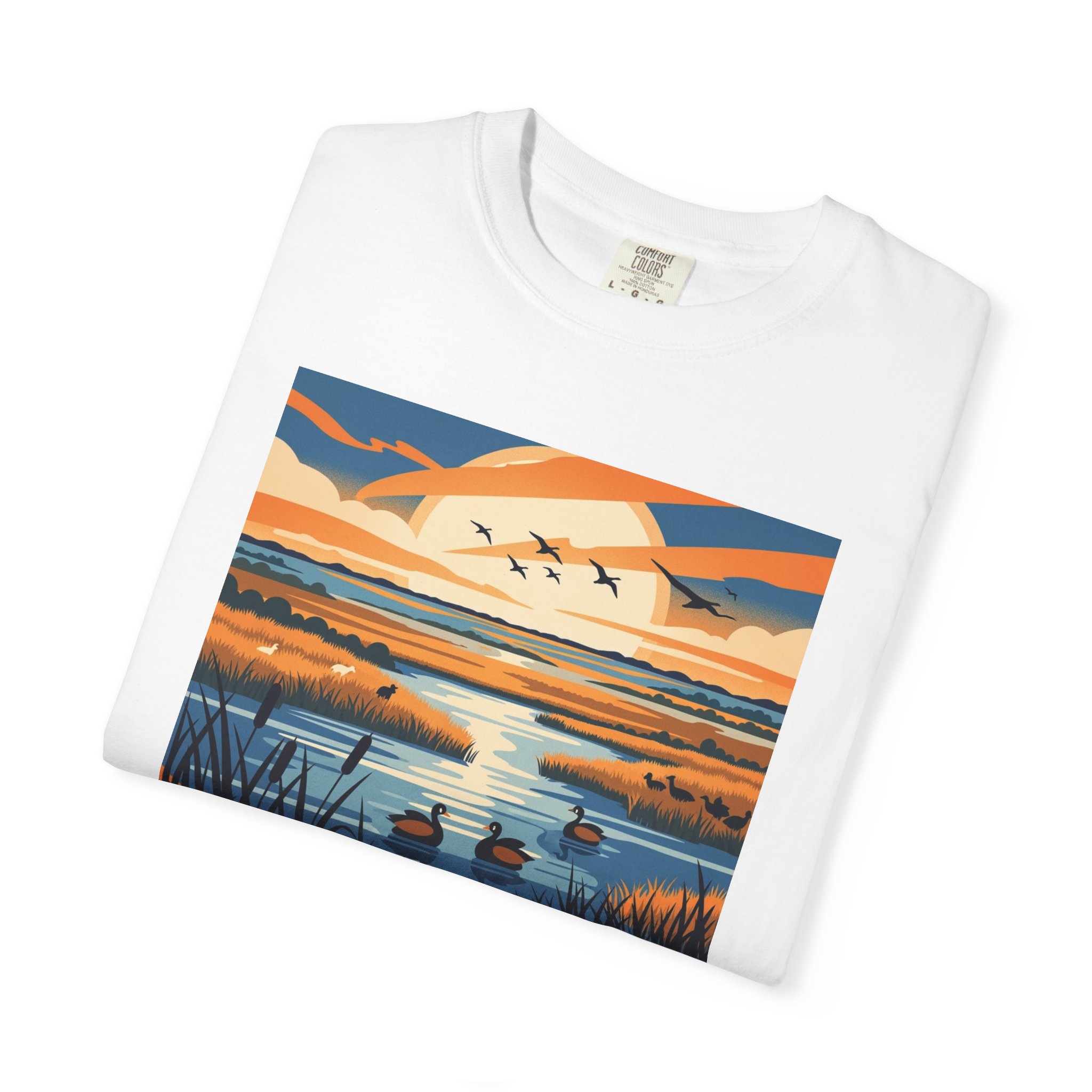 Hagerman National Wildlife Refuge WPA Style Unisex T-shirt - Image 3