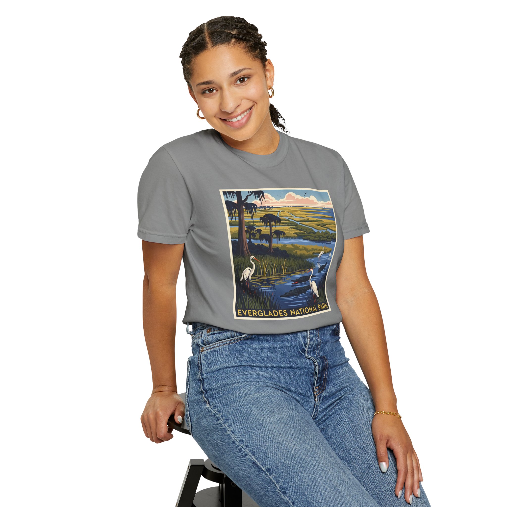 Everglades National Park WPA Style Unisex T-shirt - Image 11