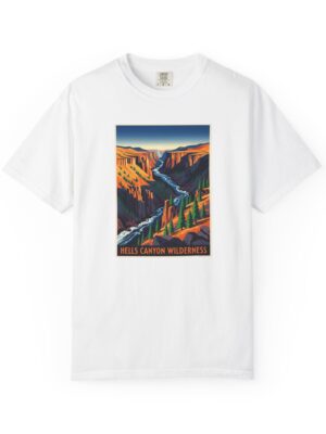 Hells Canyon Wilderness WPA Style Unisex T-shirt