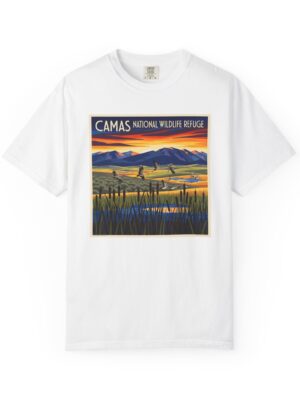 Camas National Wildlife Refuge WPA Style Unisex T-shirt