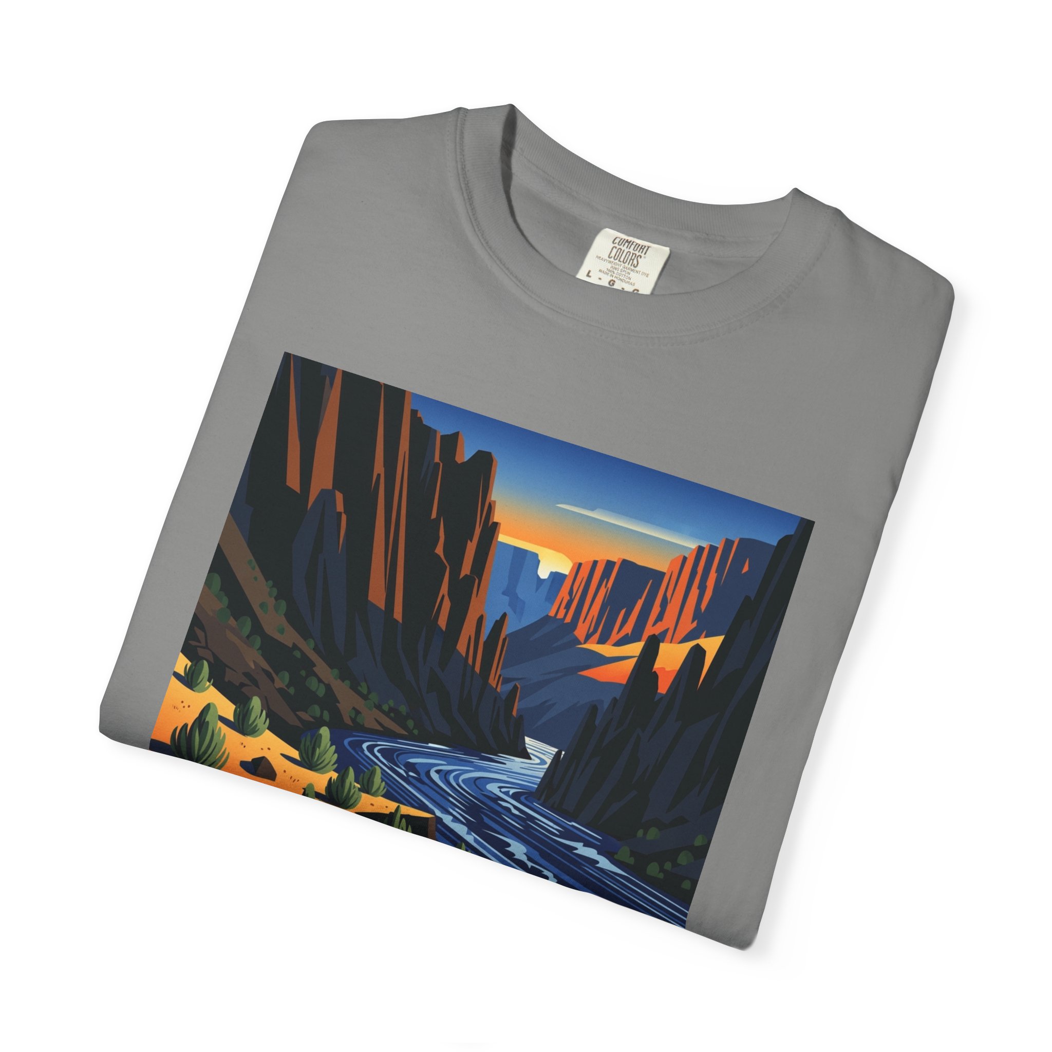 Gunnison Gorge Wilderness WPA Style Unisex T-shirt - Image 9