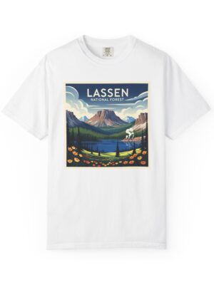 Lassen National Forest WPA Style Unisex T-shirt