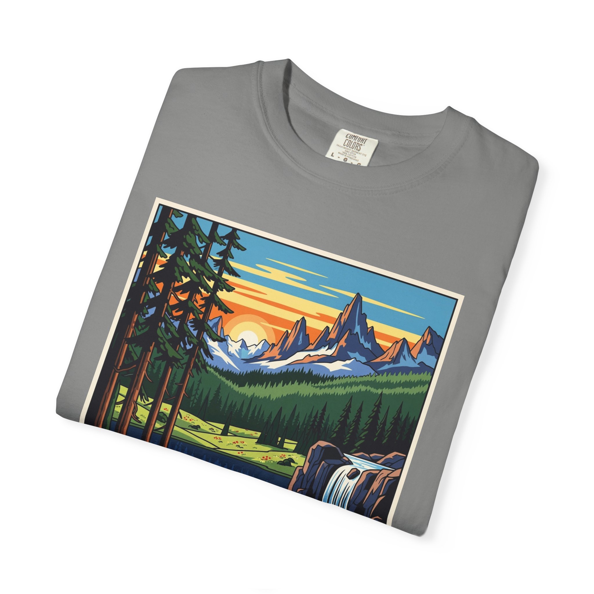 Klamath National Forest WPA Style Unisex T-shirt - Image 9
