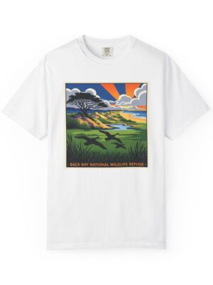 Back Bay National Wildlife Refuge WPA Style Unisex T-shirt