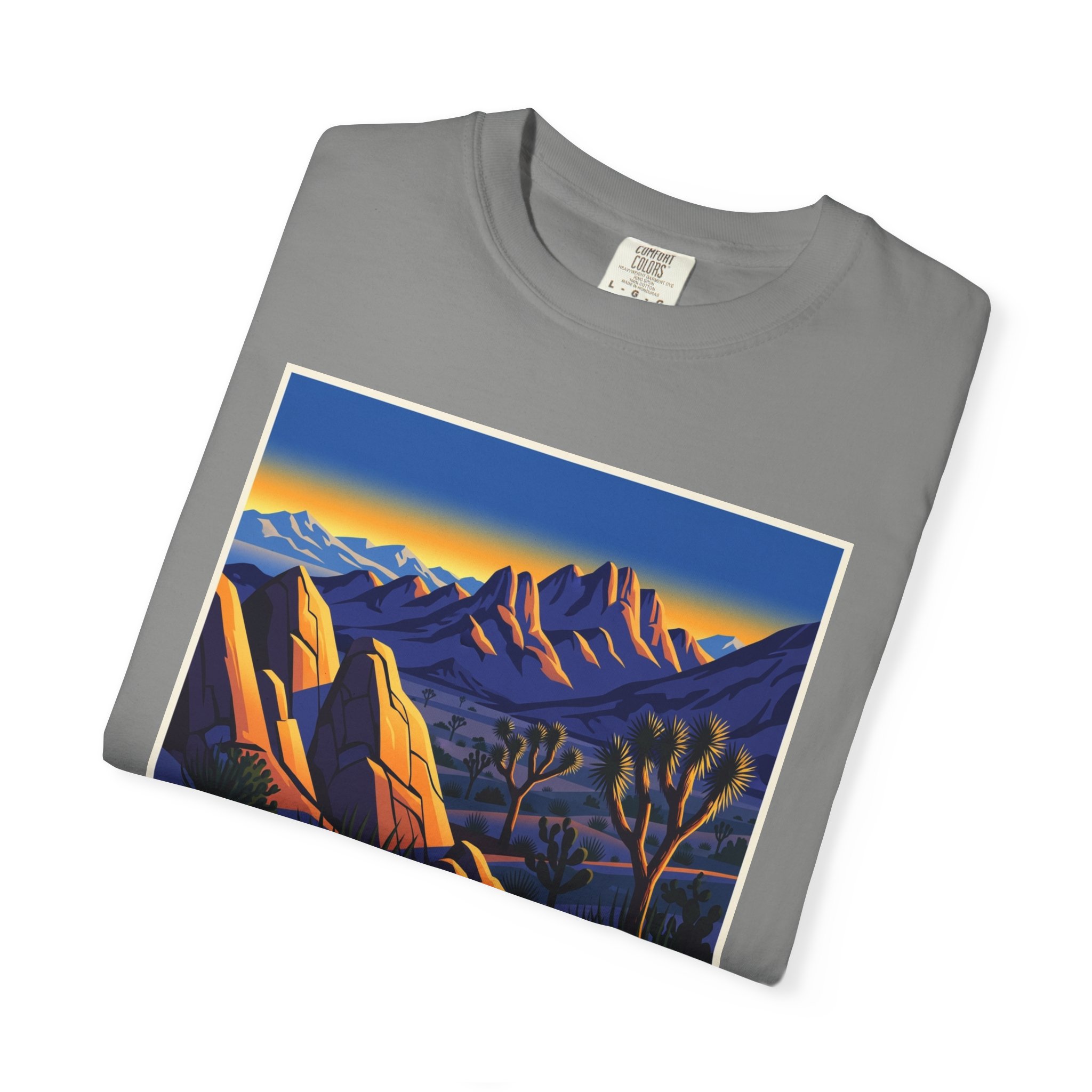 Chuckwalla Mountains Wilderness WPA Style Unisex T-shirt - Image 9