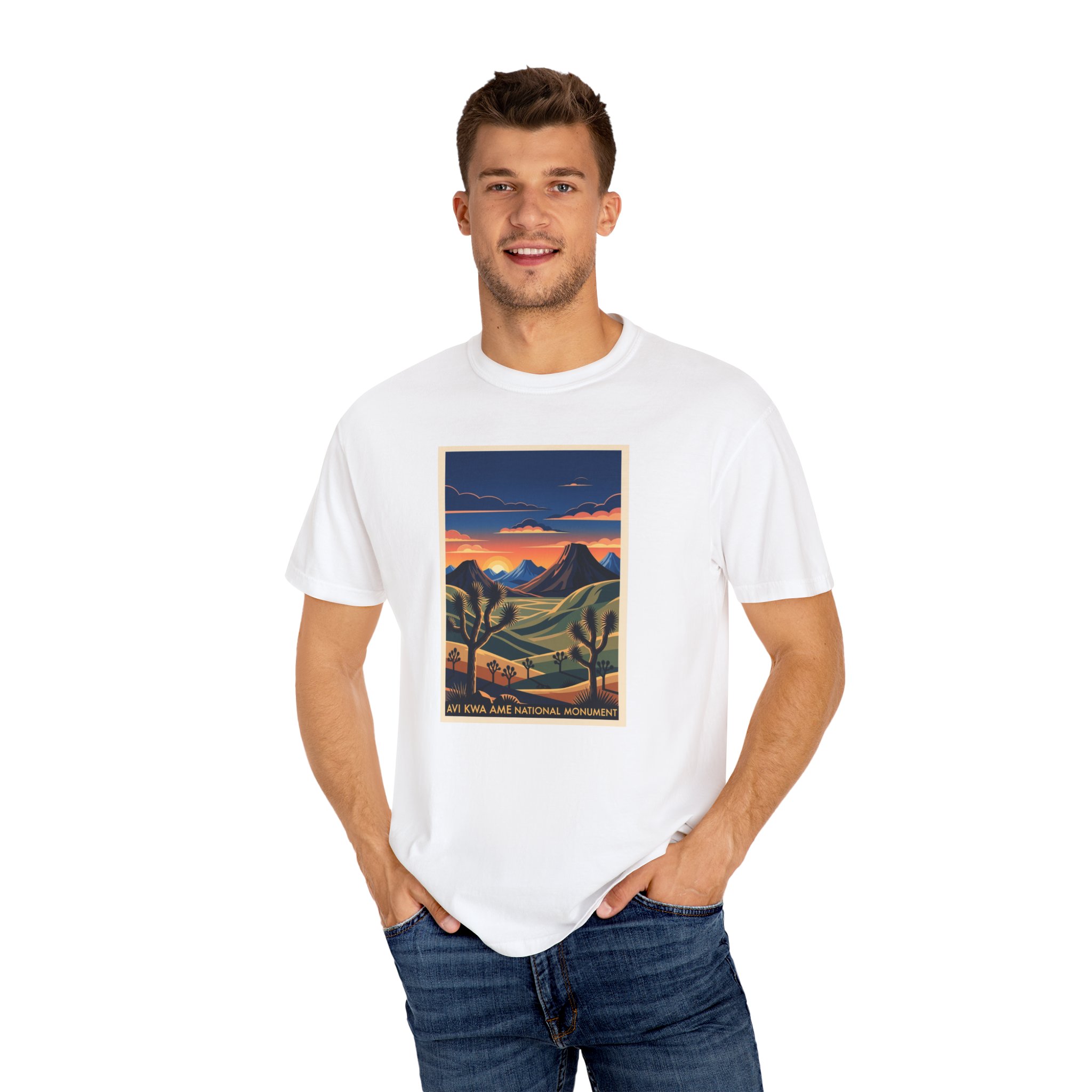 Avi Kwa Ame National Monument WPA Style Unisex T-shirt - Image 4
