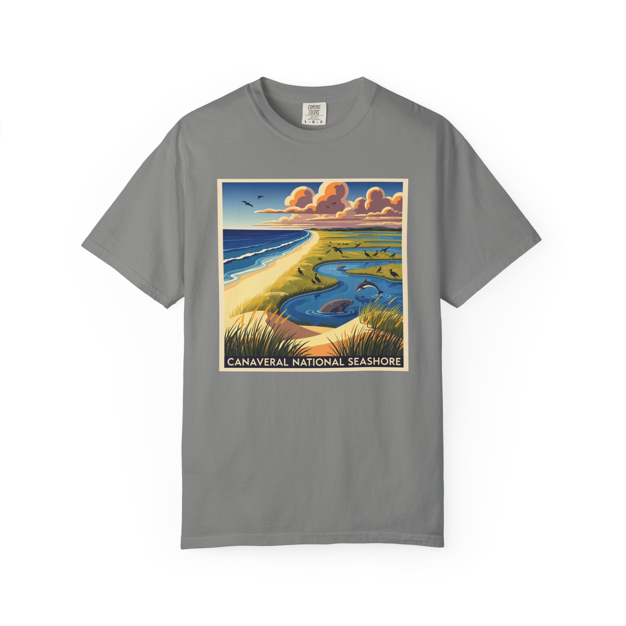 Canaveral National Seashore WPA Style Unisex T-shirt - Image 7