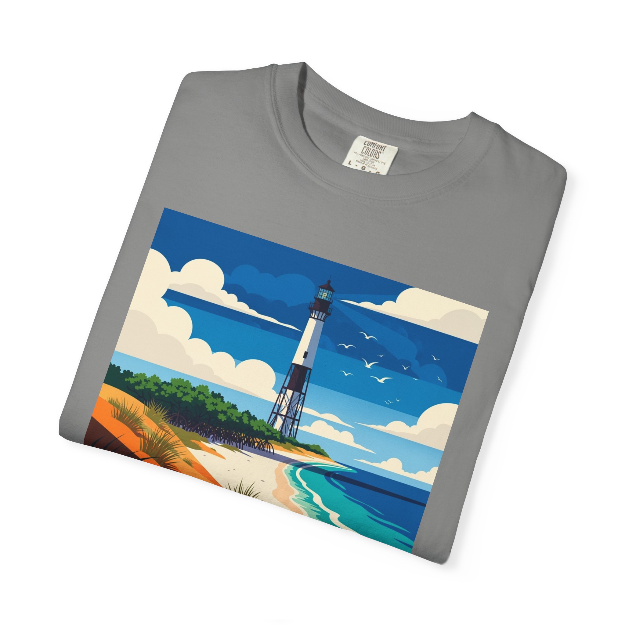 Egmont Key National Wildlife Refuge WPA Style Unisex T-shirt - Image 9