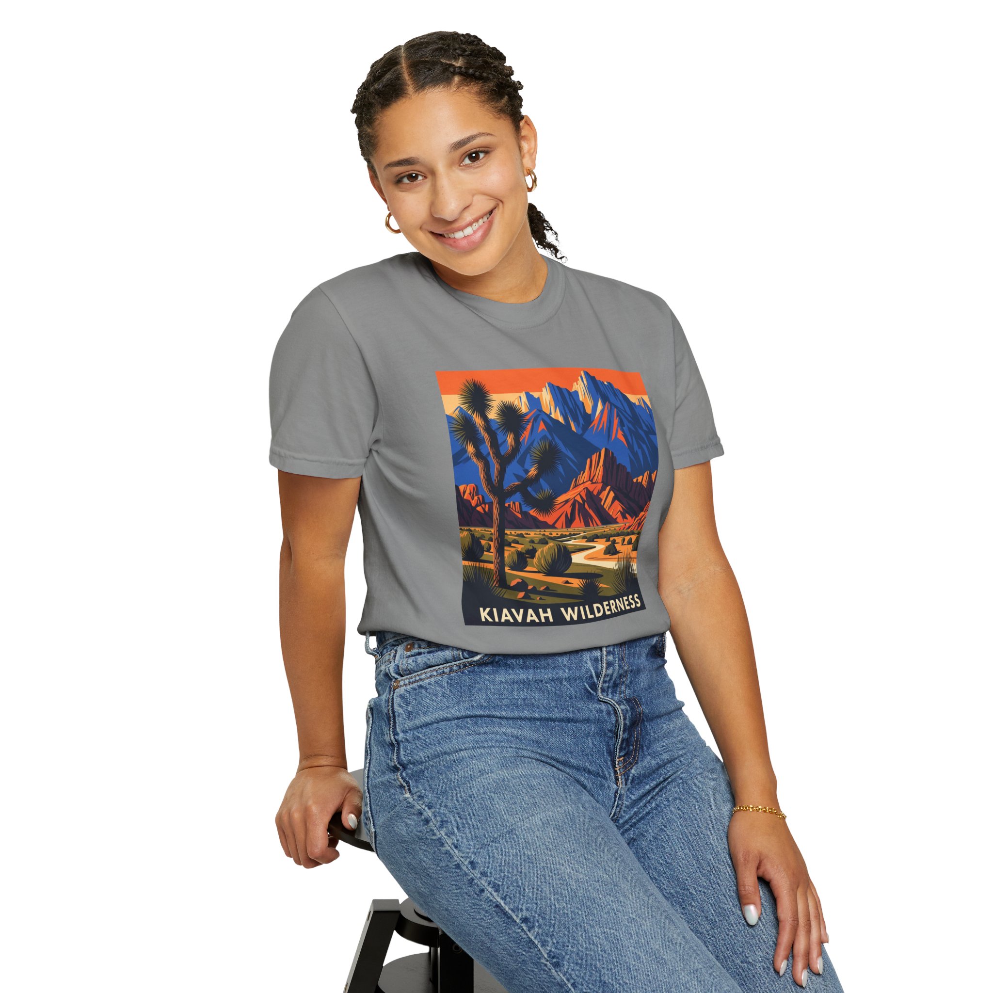 Kiavah Wilderness WPA Style Unisex T-shirt - Image 11