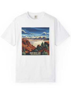 High Rock Lake Wilderness WPA Style Unisex T-shirt